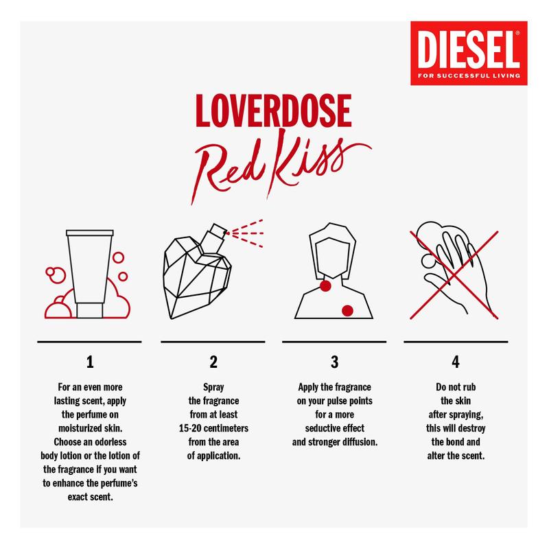 Perfume Diesel Loverdose Red Kiss Eau de Parfum 50ml para mulheres